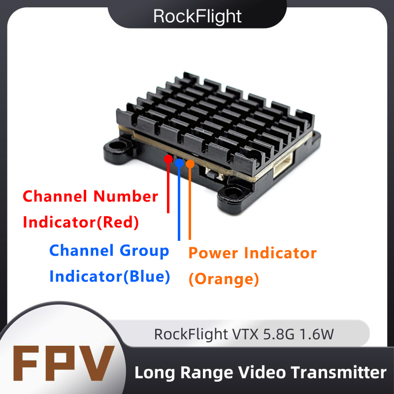 RockFlight TX663 VTX 5.8G 48CH - Drone Rc Controller recension och pris