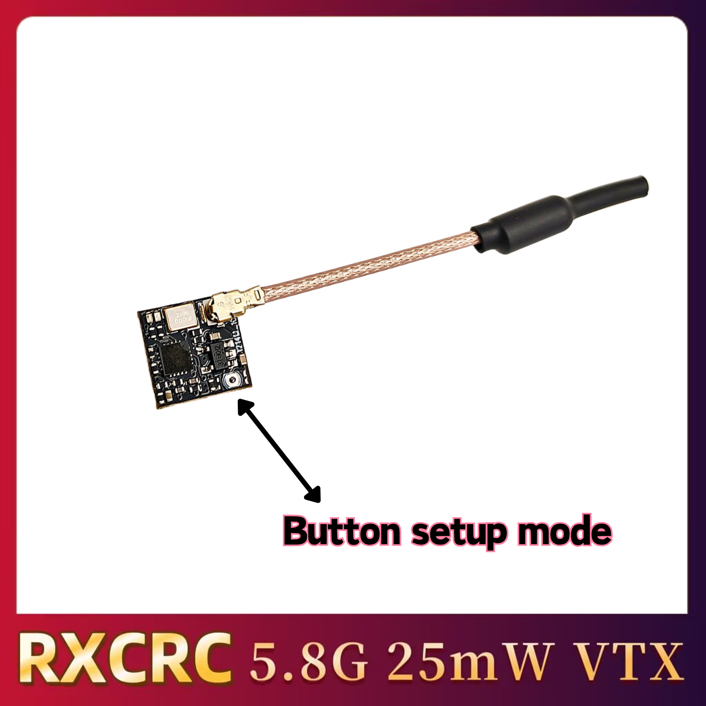 RXCRC 5.8GHz 48CH FPV 25mW Ana - Drone Rc Controller recension och pris