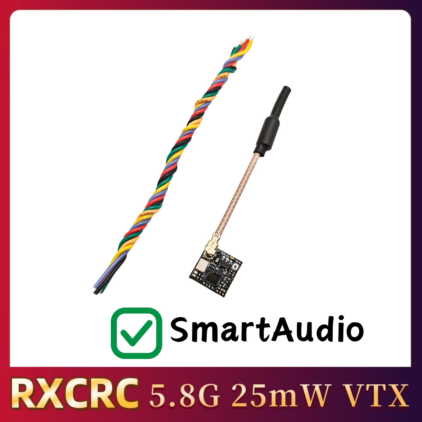 RXCRC 5.8GHz 48CH FPV 25mW Ana - Drone Rc Controller recension och pris